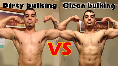 clean bulking vs dirty bulking